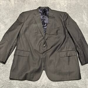 Brooks Brothers 1818 Madison Saxon Mens 50 Dark Gray 2 Button Blazer Jacket